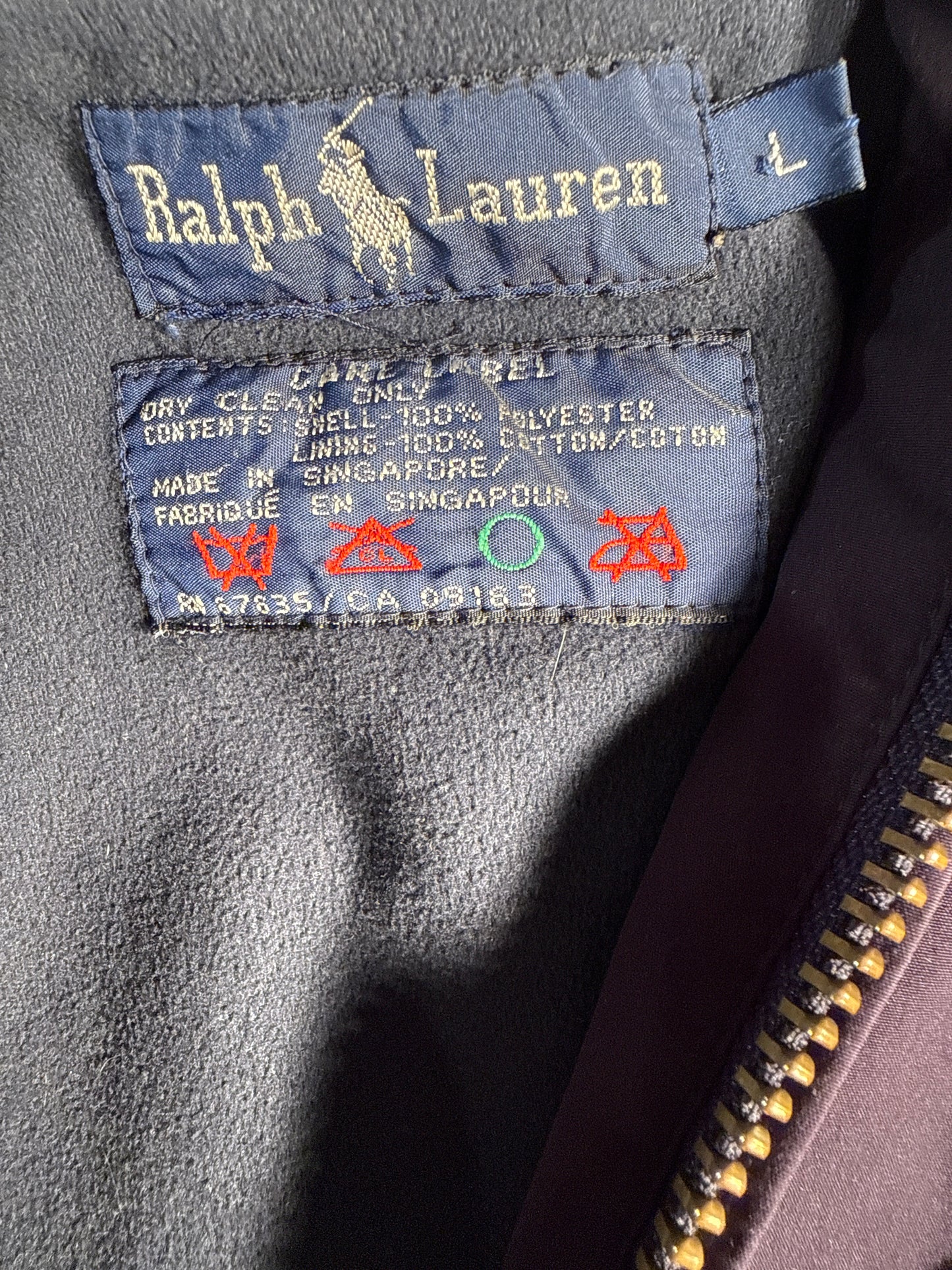 Vintage Polo Ralph Lauren Military Officers Nautical Jacket Navy
