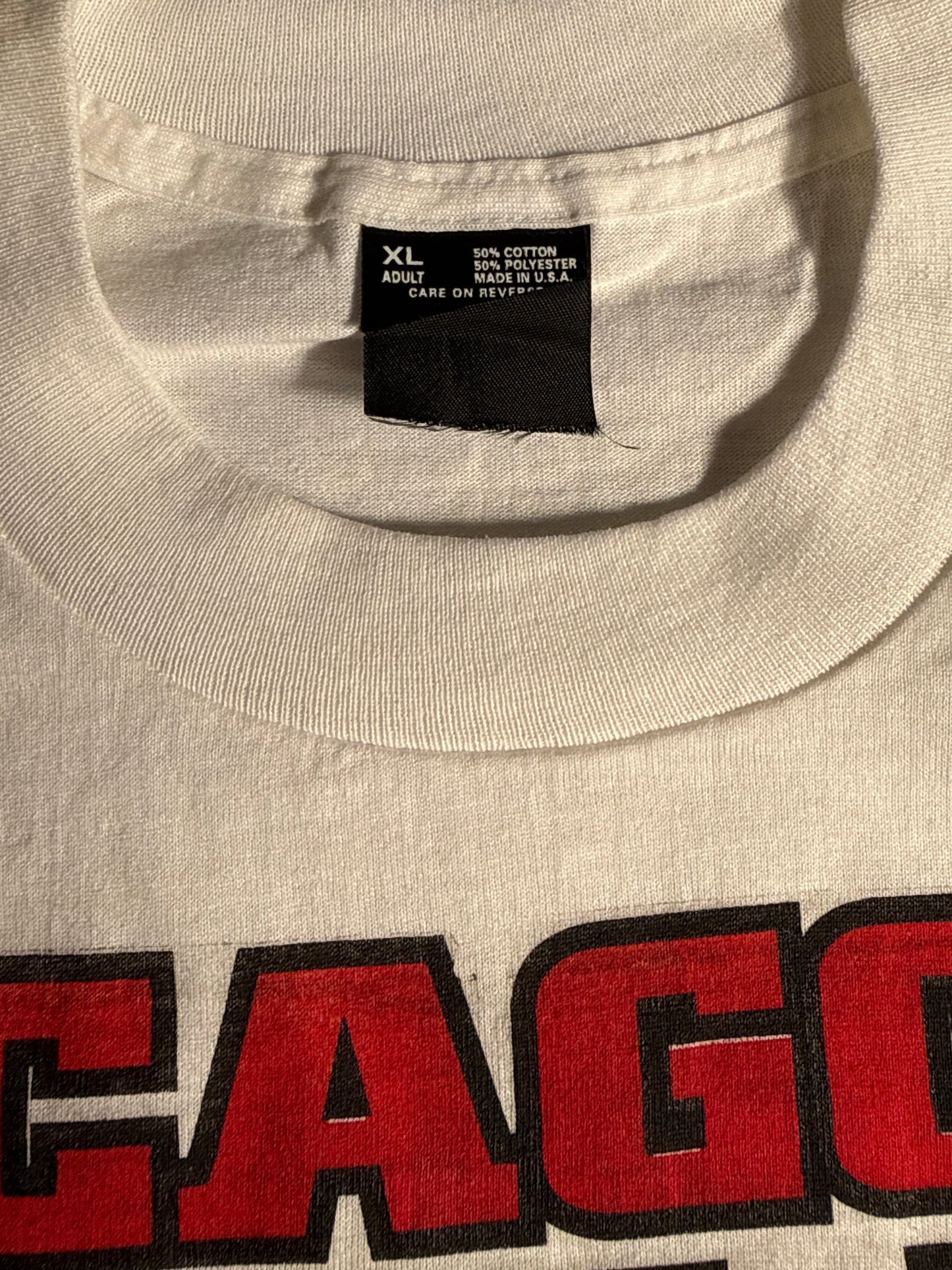 Vtg 1996 Chicago Bulls Championship T Shirt XL Single Stitch Best Team Ever Ring