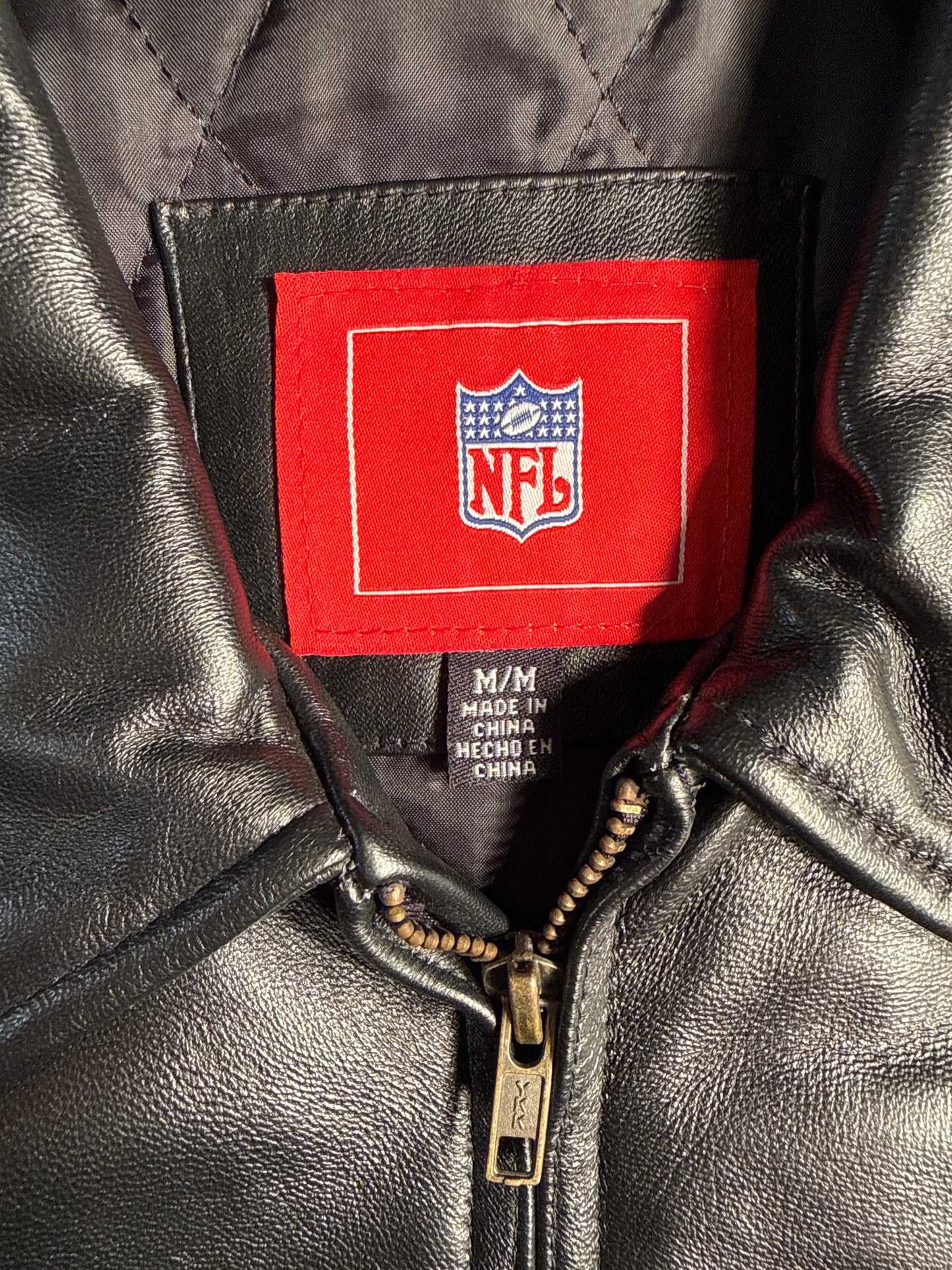 Vintage NFL Team Apparel Pittsburgh Steelers Super Bowl XL Champions Leather Jacket