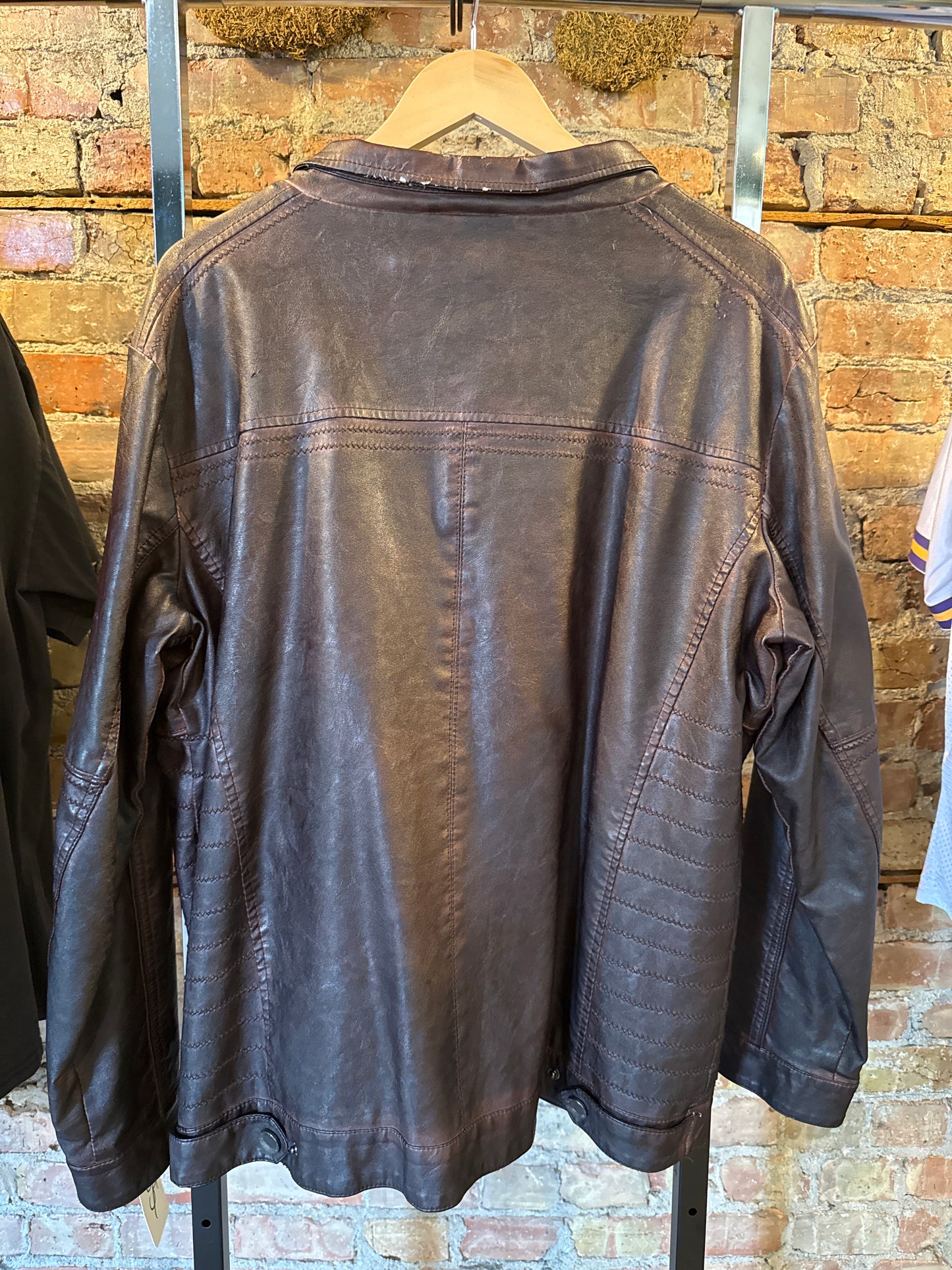Hard Rock Cafe Brown Leather Jacket