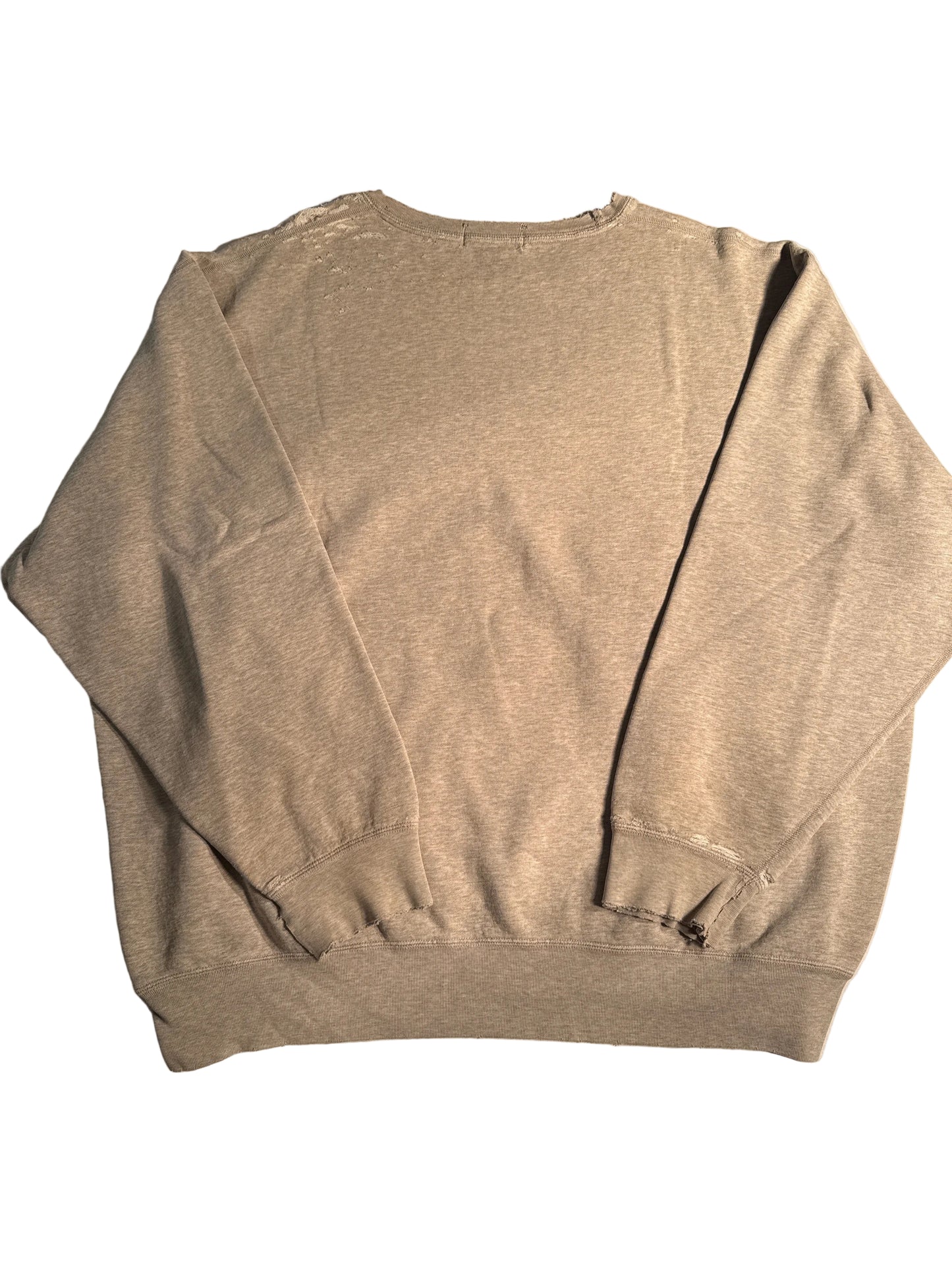 Vintage Polo Ralph Lauren Distressed Gray Crewneck Sweatshirt XXL
