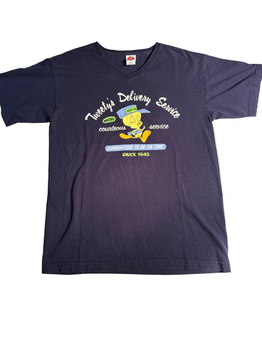 Vintage Looney Tunes Tweety “Delivery Service” Graphic Tee