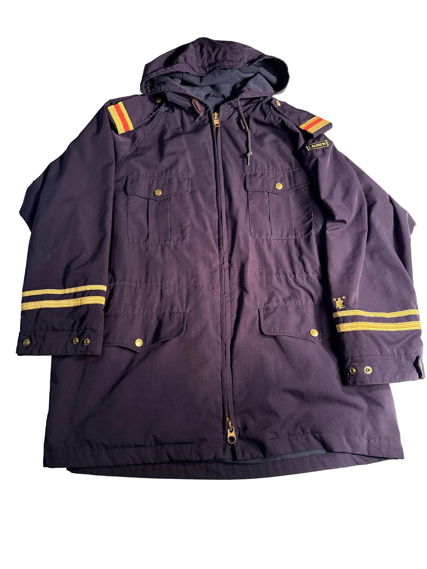 Vintage Polo Ralph Lauren Military Officers Nautical Jacket Navy