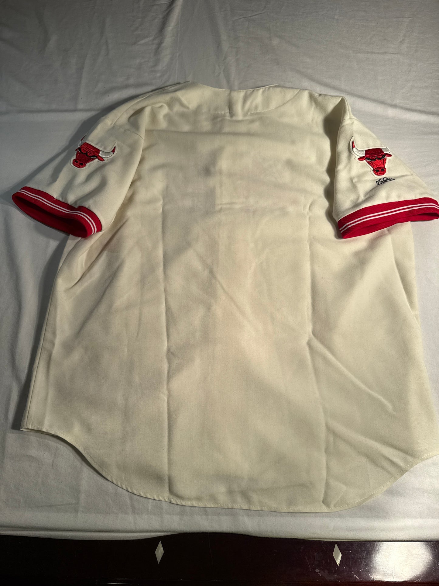 Vintage 90s Majestic Authentic Chicago Bulls Button-Up Baseball Jersey