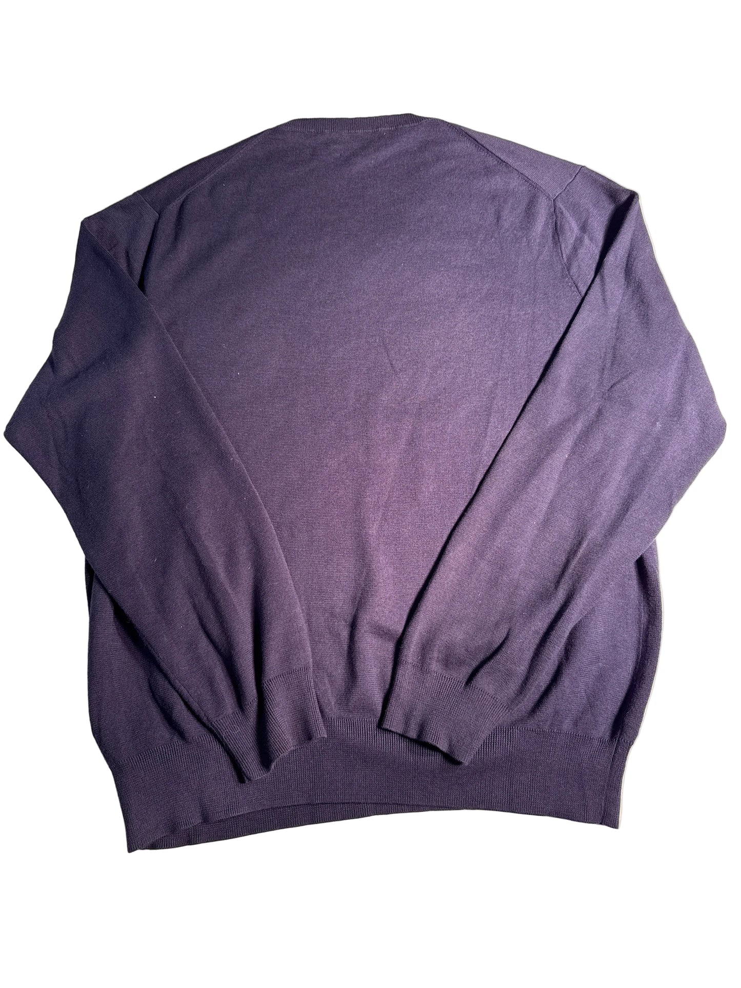 Polo Ralph Lauren Purple V-Neck Sweater Red Pony XL