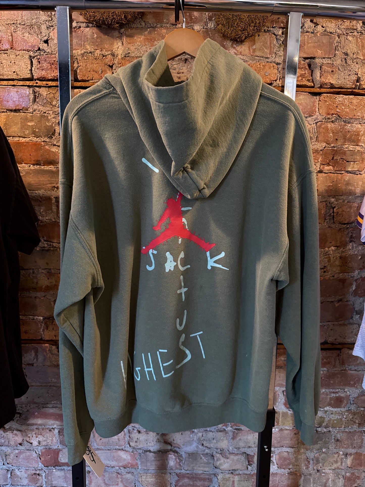 Olive Cactus Jack X Jordan Hoodie