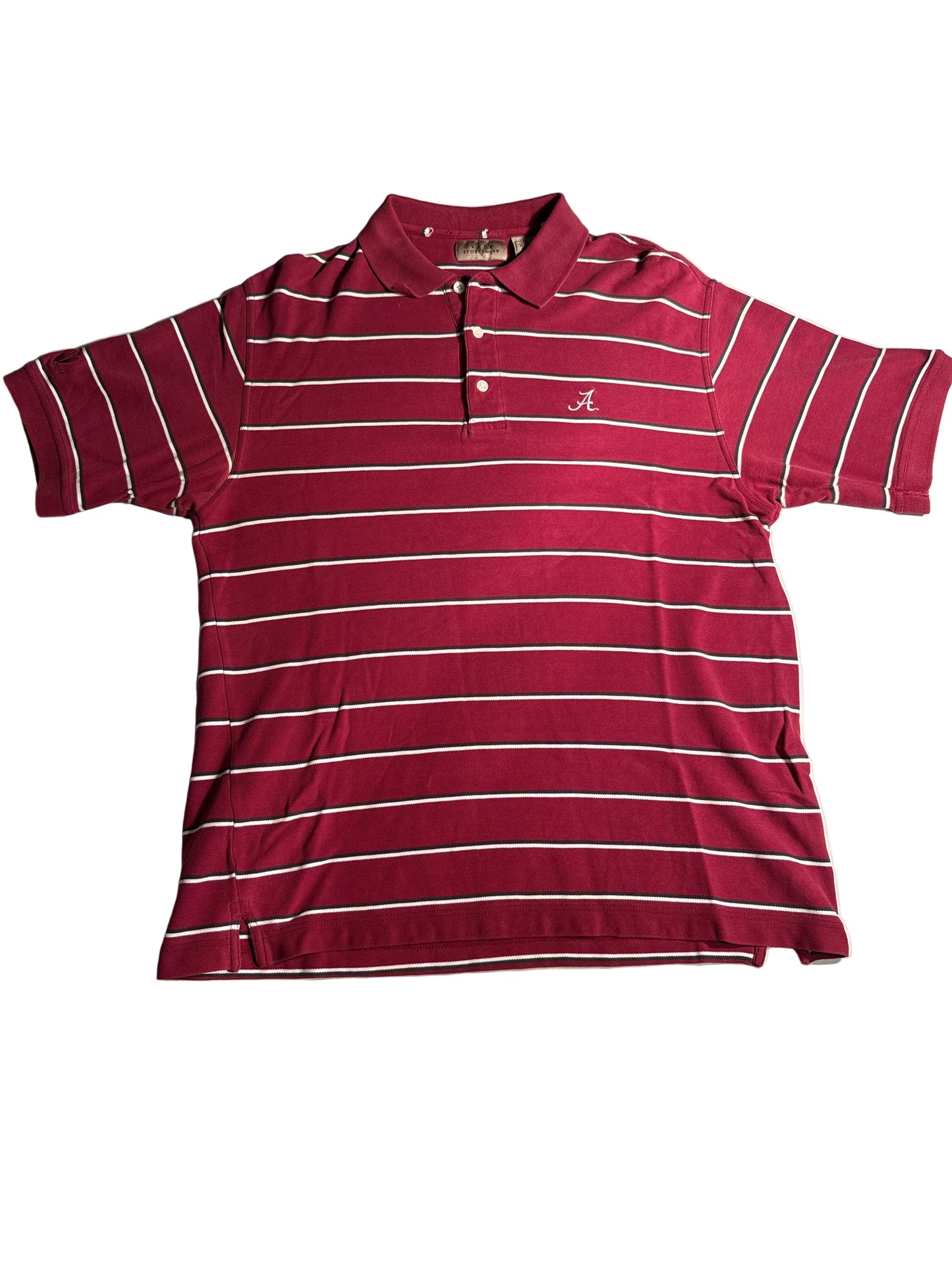 Vintage Alabama Crimson Tide VESI Sportswear Striped Polo