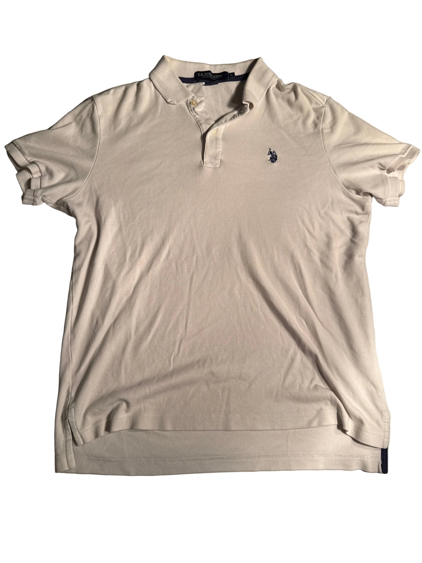 U.S. Polo Assn. White Classic Logo Polo