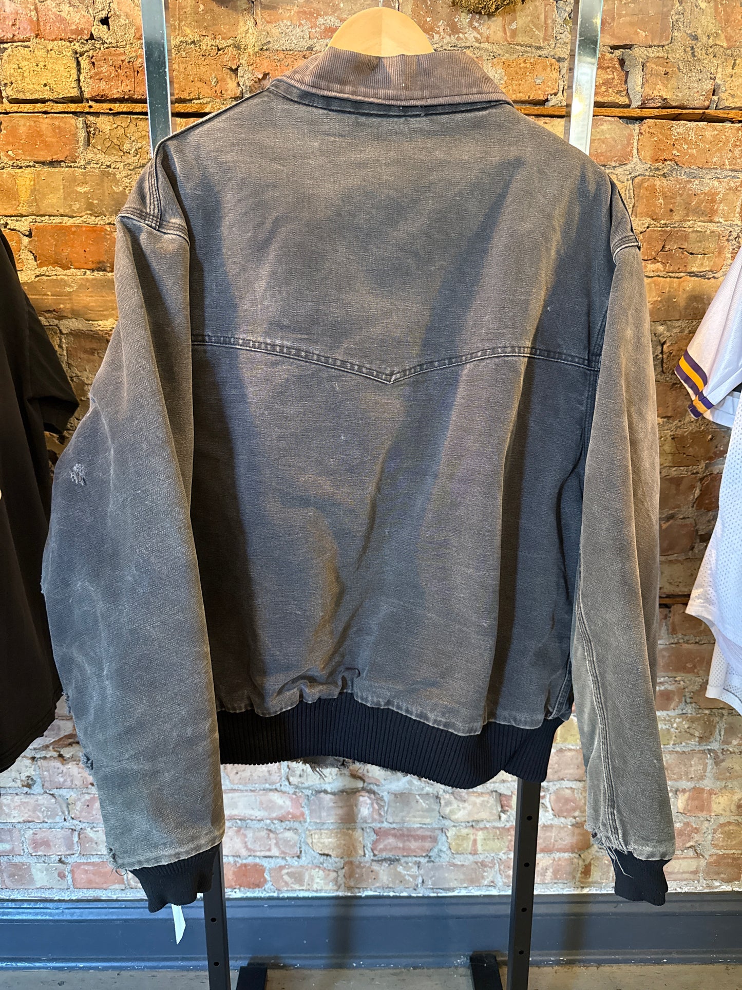 Grey Distresses Carhartt Detroit Jacket