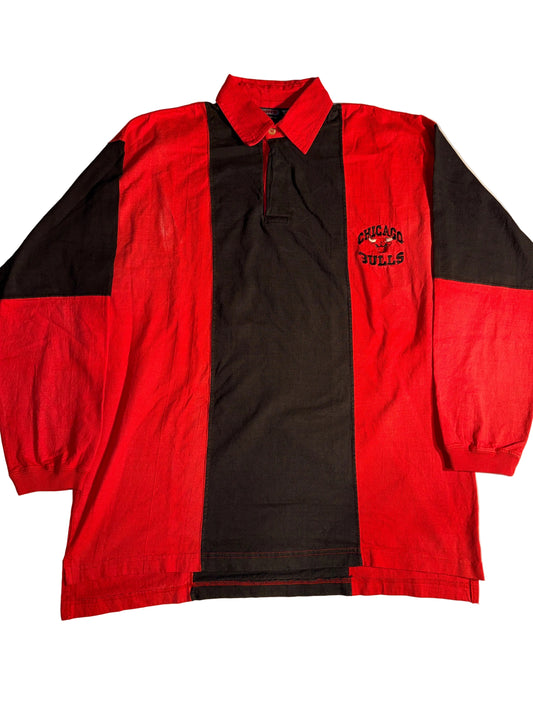 Vintage 1997 Chicago Bulls Iron Knights Active Colorblock Polo Shirt