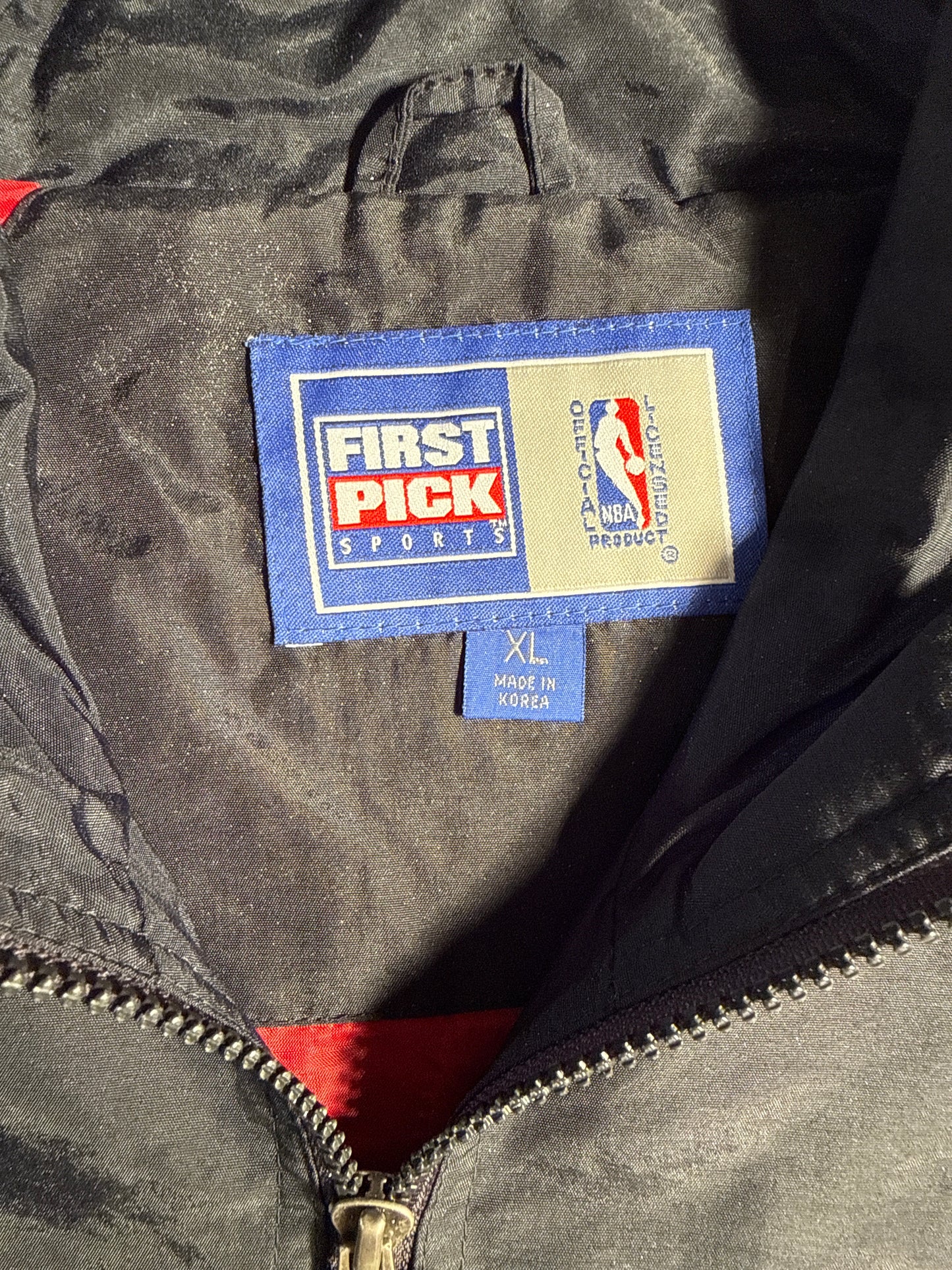 Vintage 90s First Pick Sports Chicago Bulls NBA Windbreaker Jacket XL