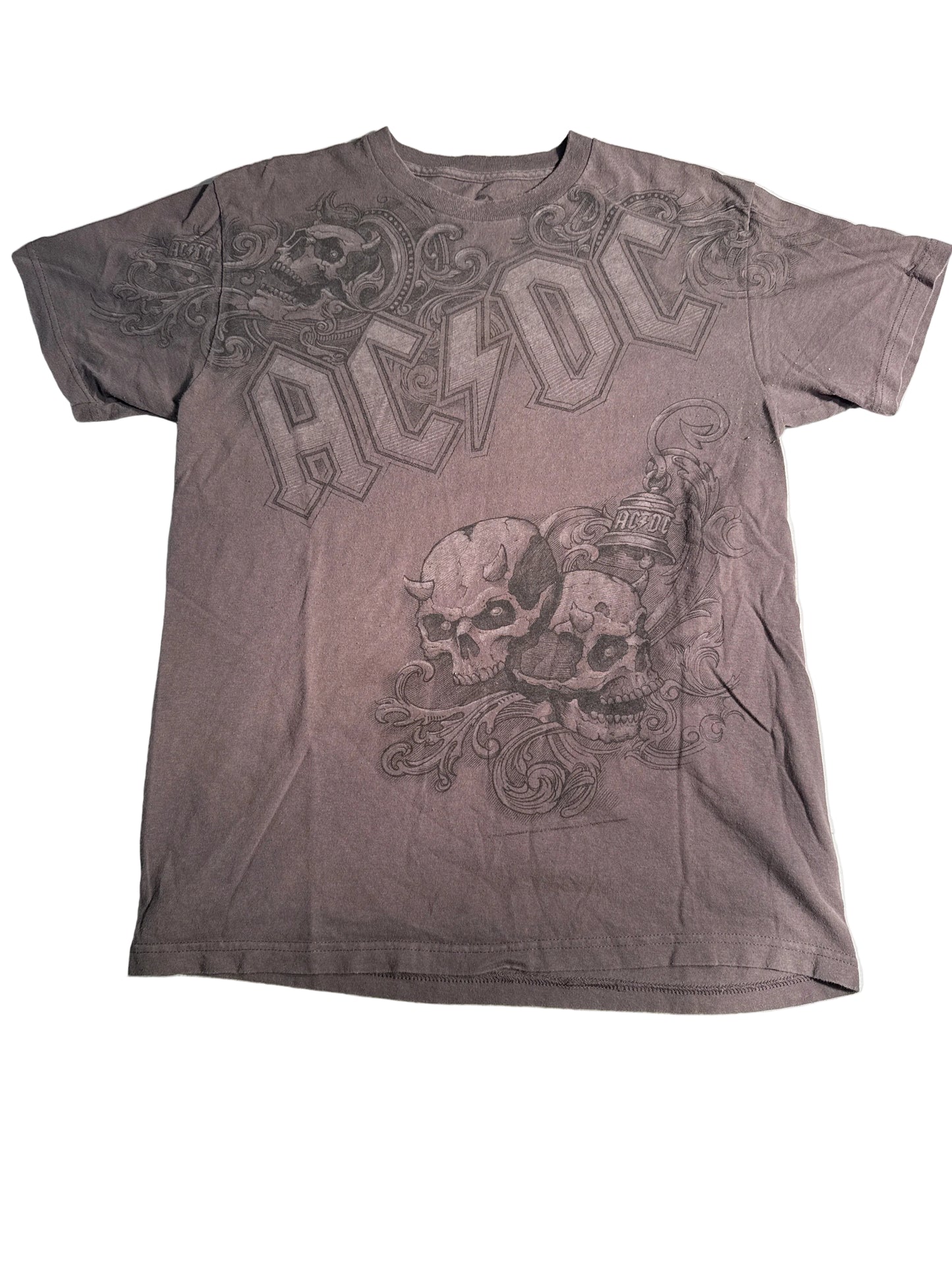 AC/DC Liquid Blue Skulls Graphic Tee