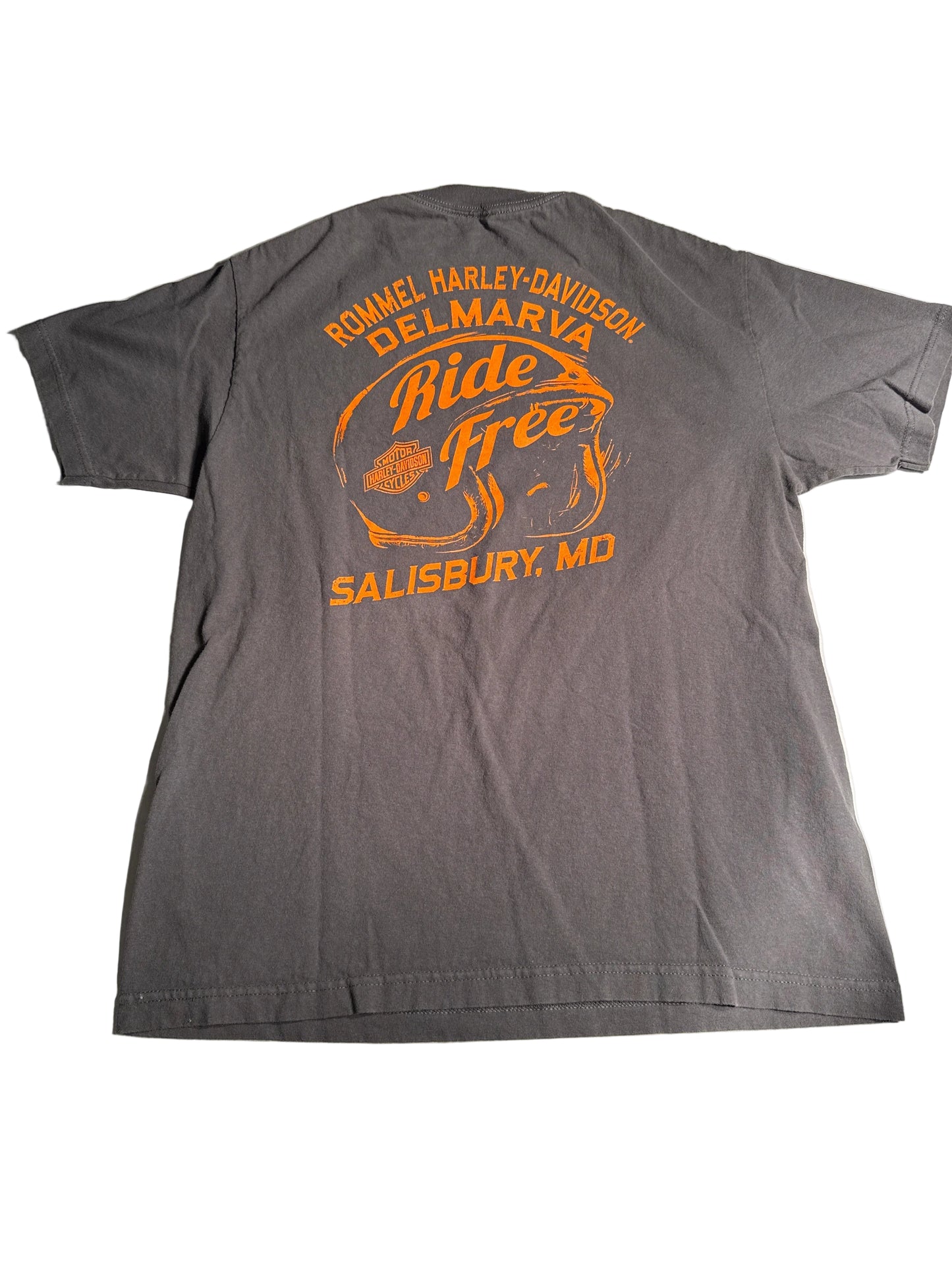 Harley-Davidson Rommel Delmarva Salisbury MD Double-Sided Graphic Tee