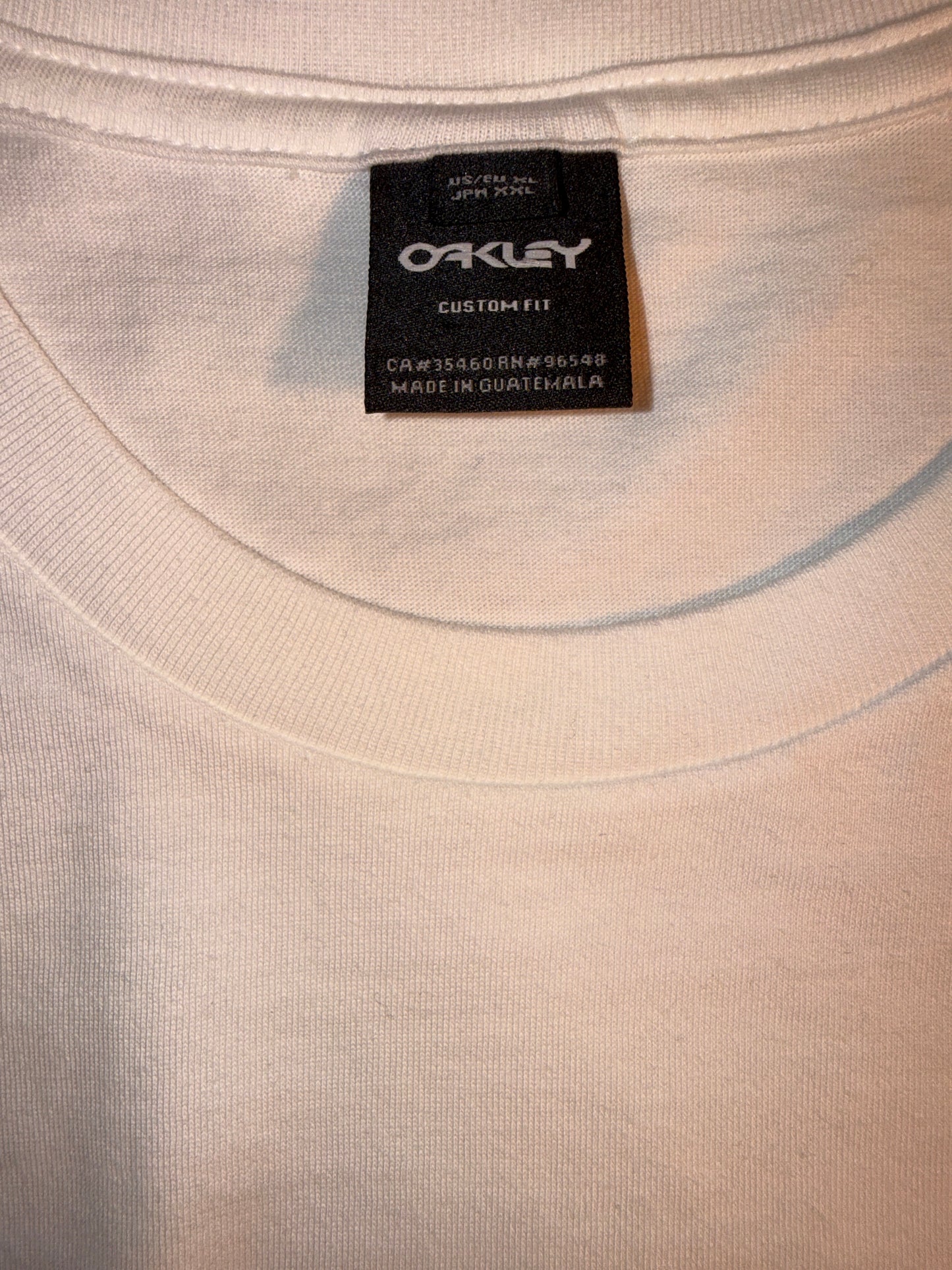 Oakley Blue & White Pixel Gradient Graphic Tee