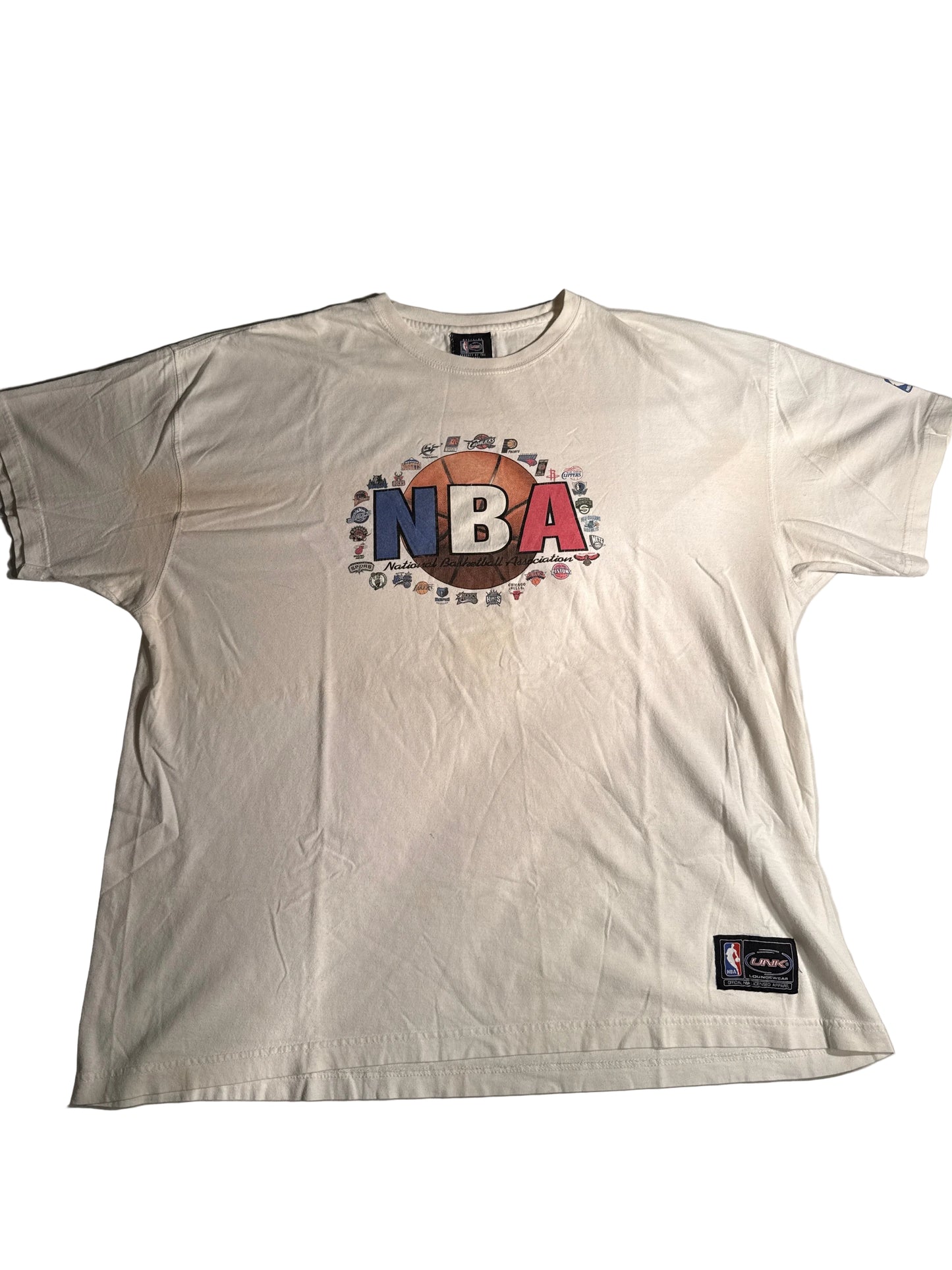 Y2K NBA National Basketball Association All Teams Logo Graphic Tee