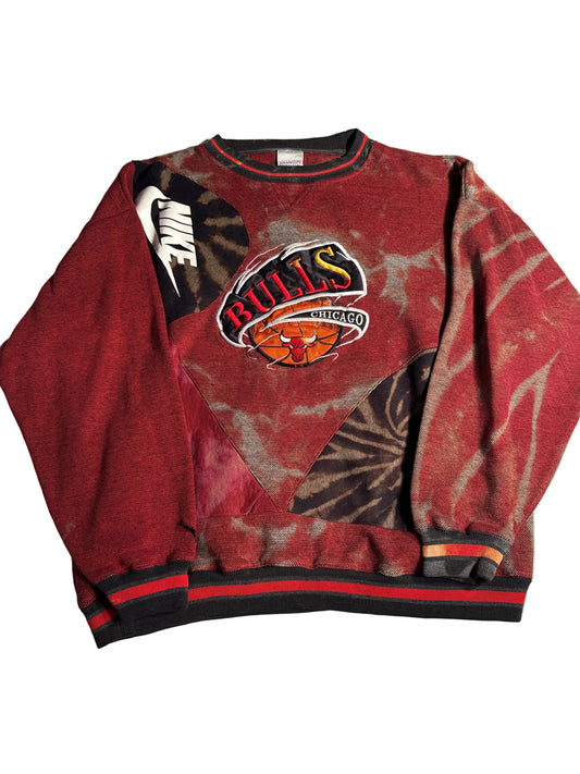 Vintage 90s Chicago Bulls Brandon Sportswear Patchwork Crewneck XL
