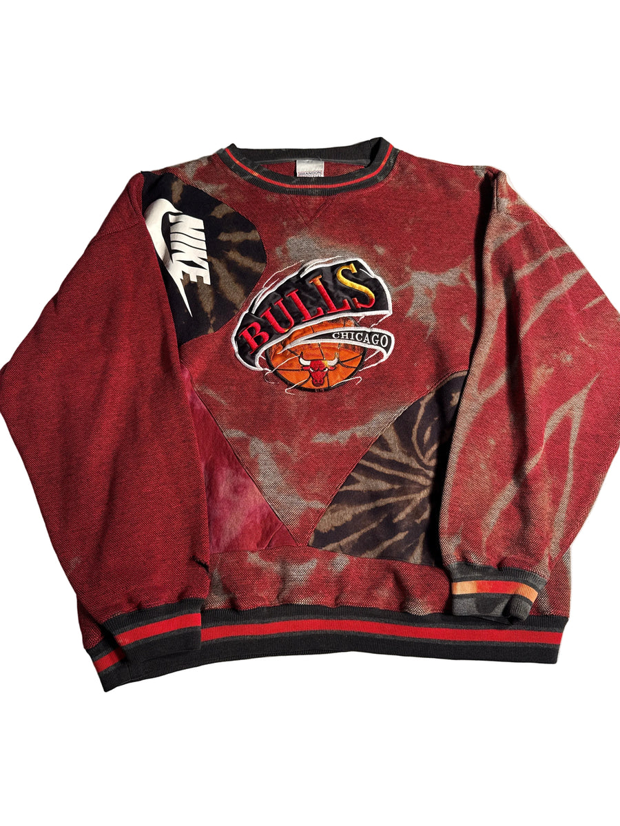 Vintage 90s Chicago Bulls Brandon Sportswear Patchwork Crewneck XL