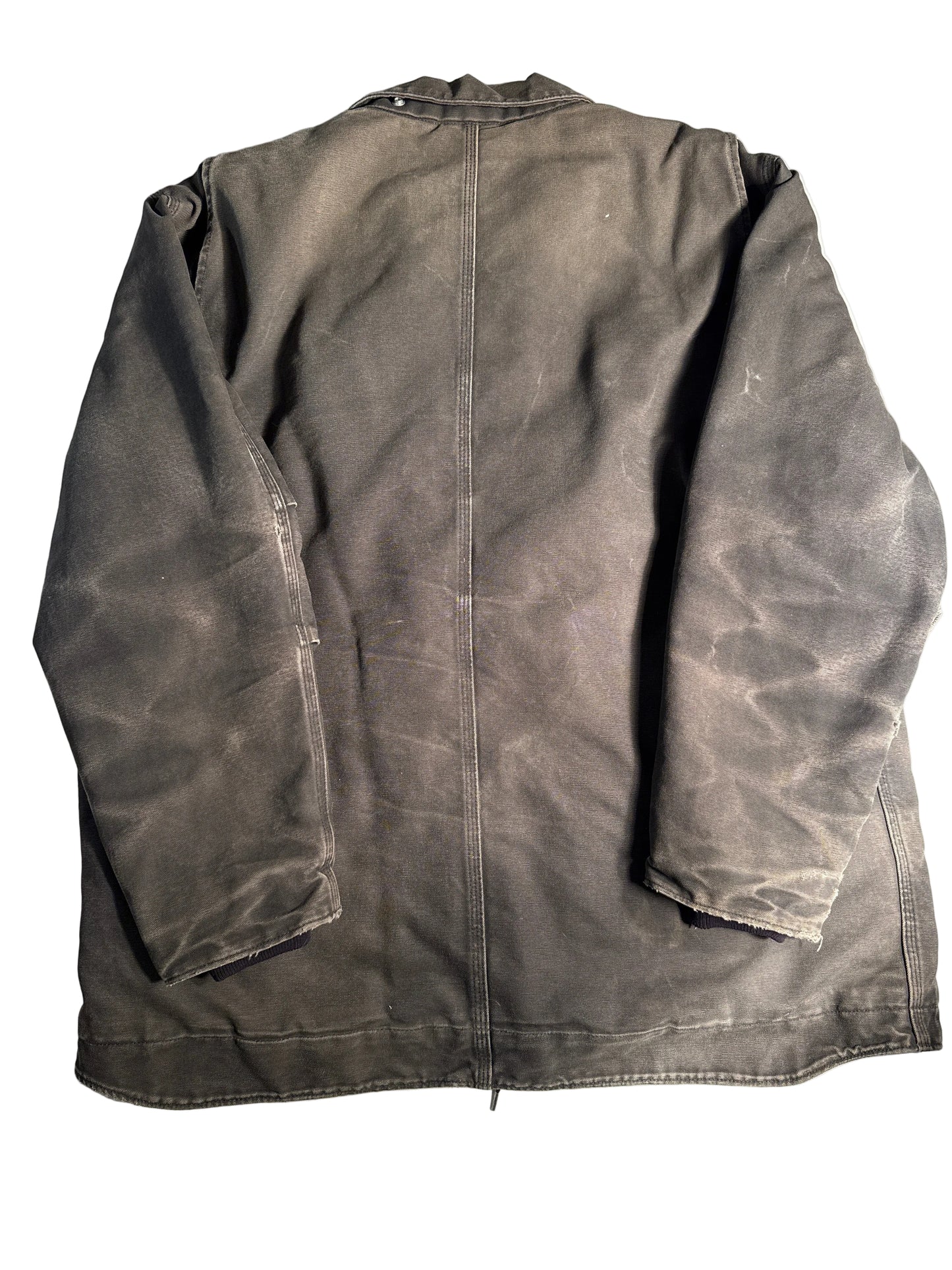 Vintage Carhartt Sandstone Ridge Coat C61 Sherpa-Lined Workwear Jacket