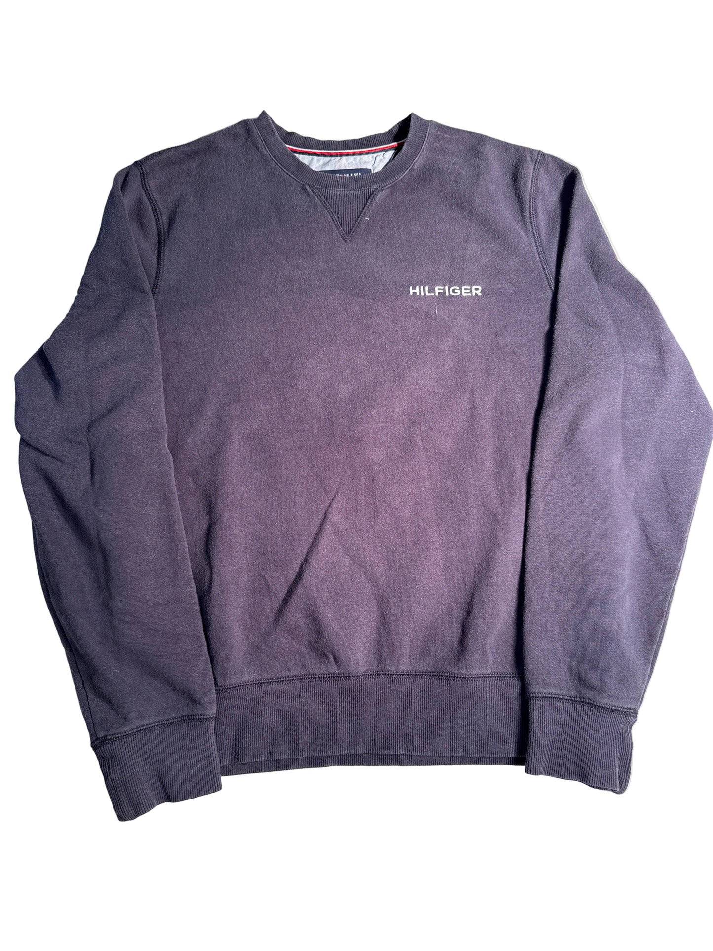 Tommy Hilfiger Purple Embroidered Crewneck Sweatshirt