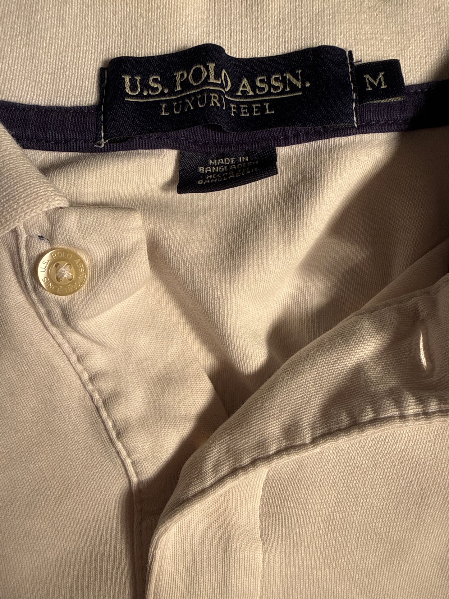 U.S. Polo Assn. White Classic Logo Polo