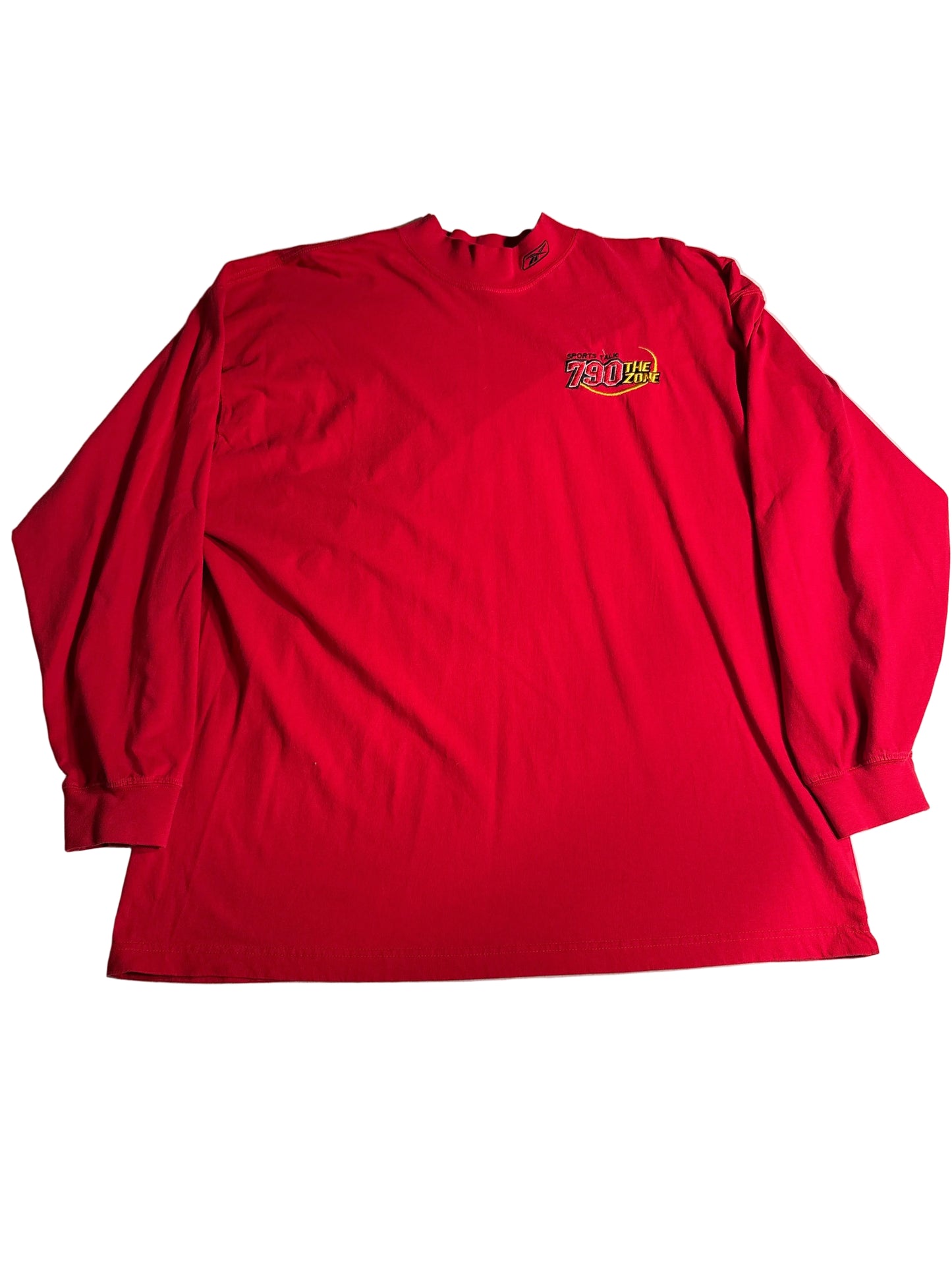 Vintage Sports Radio 790 The Zone Atlanta Red Long Sleeve Tee