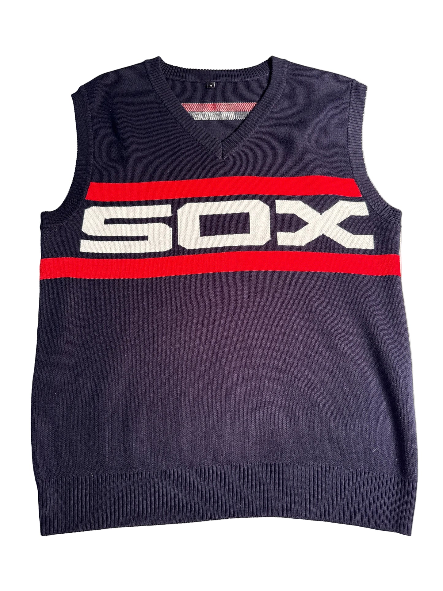 Chicago White Sox Gray Red Knit Sweater Vest