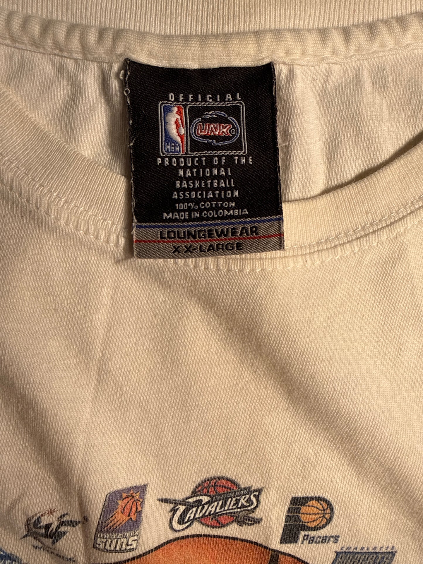 Y2K NBA National Basketball Association All Teams Logo Graphic Tee