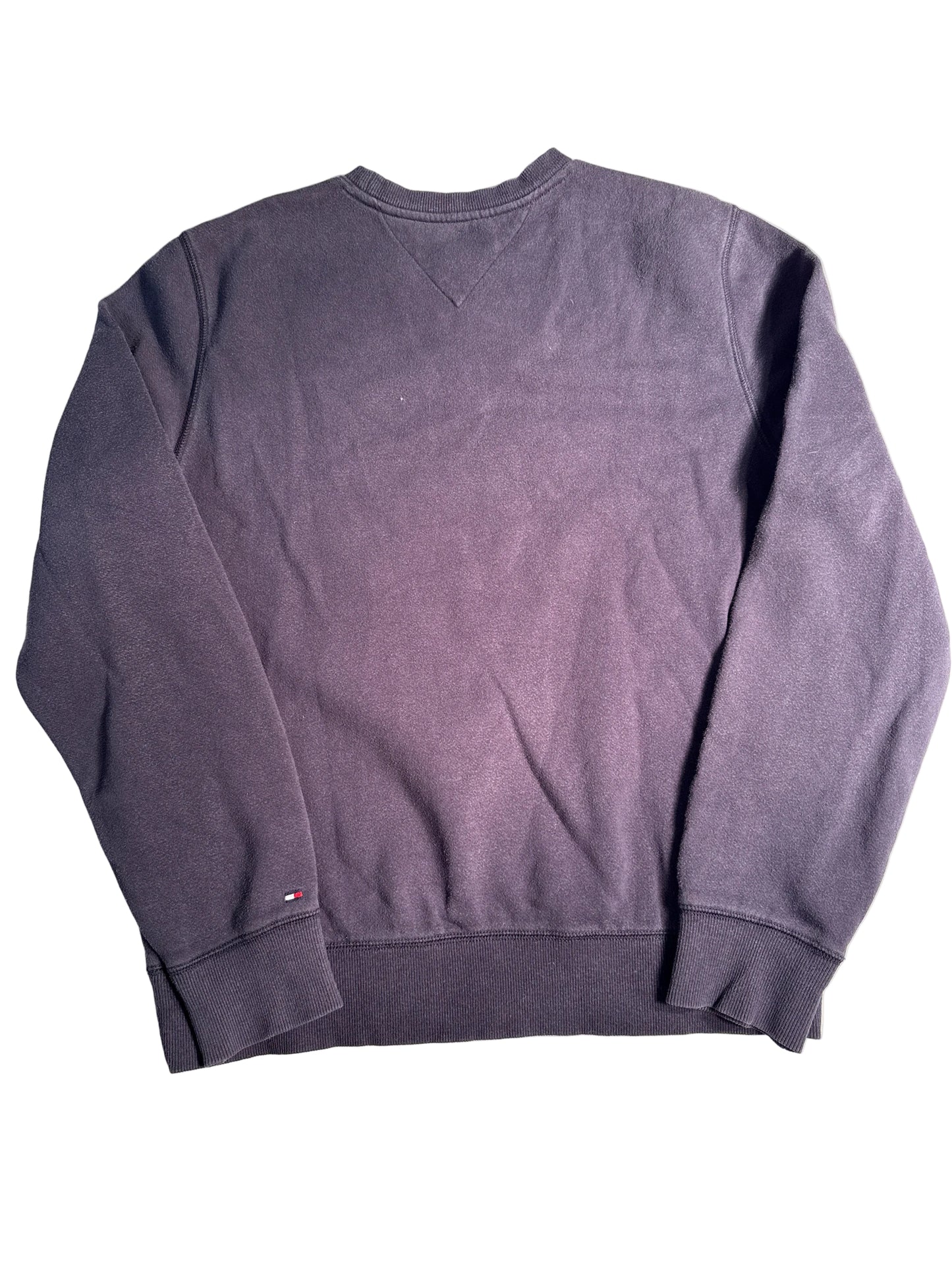Tommy Hilfiger Purple Embroidered Crewneck Sweatshirt