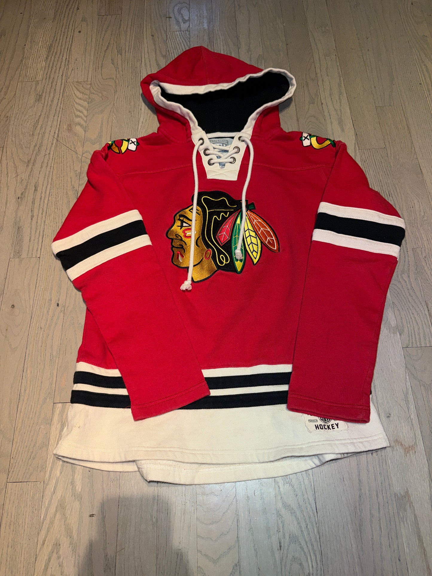 Chicago Blackhawks Old Time Hockey Hoodie
