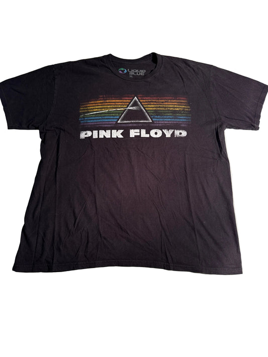 Pink Floyd Dark Side of the Moon Liquid Blue Prism Tee