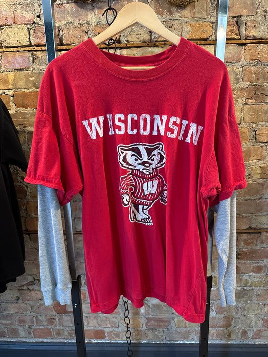 University Of Wisconsin Built In Long Sleeve Vintage Tee
