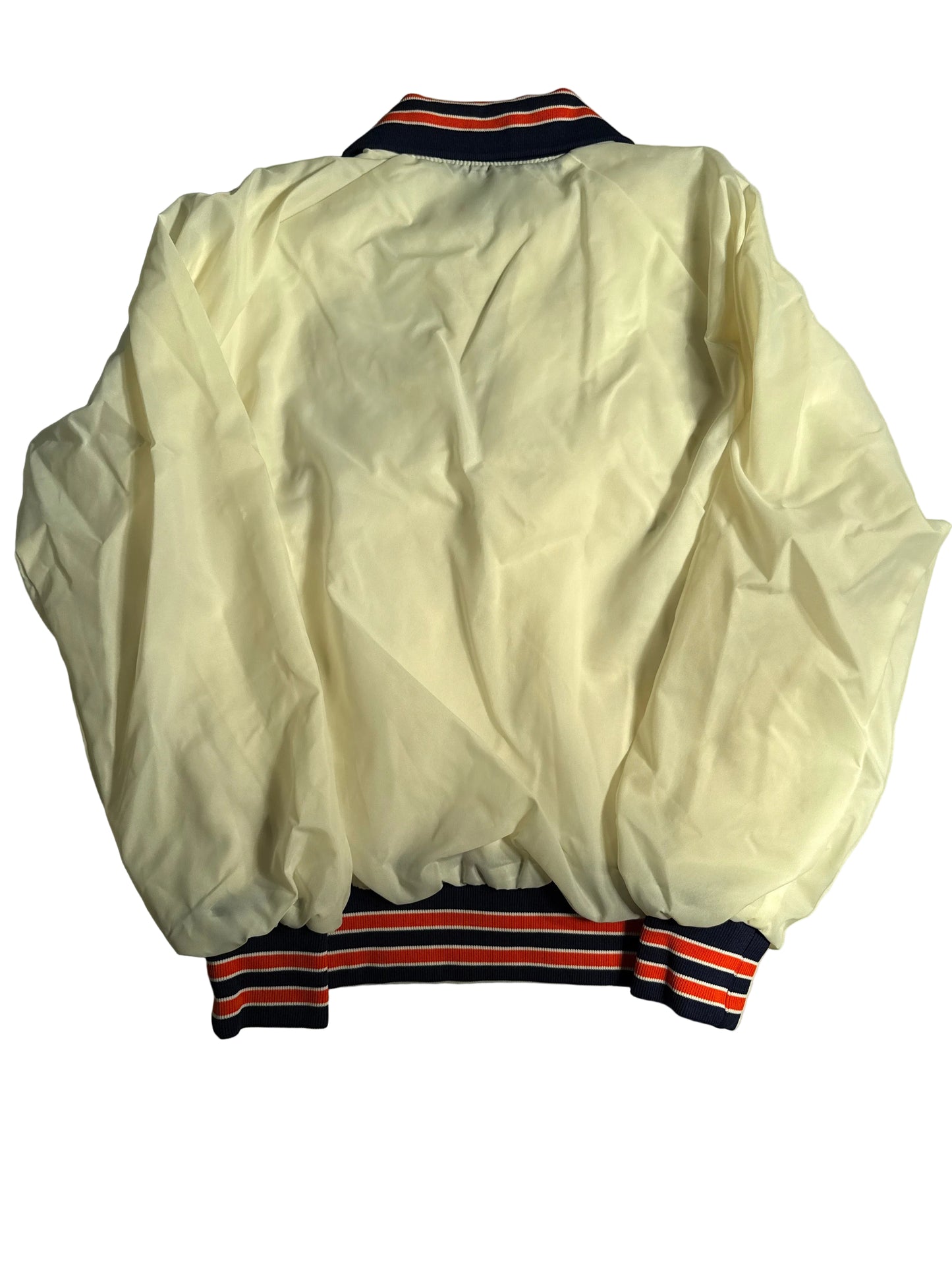 Vintage 90s University of Illinois Fighting Illini White 1/4 Zip Pullover Windbreaker