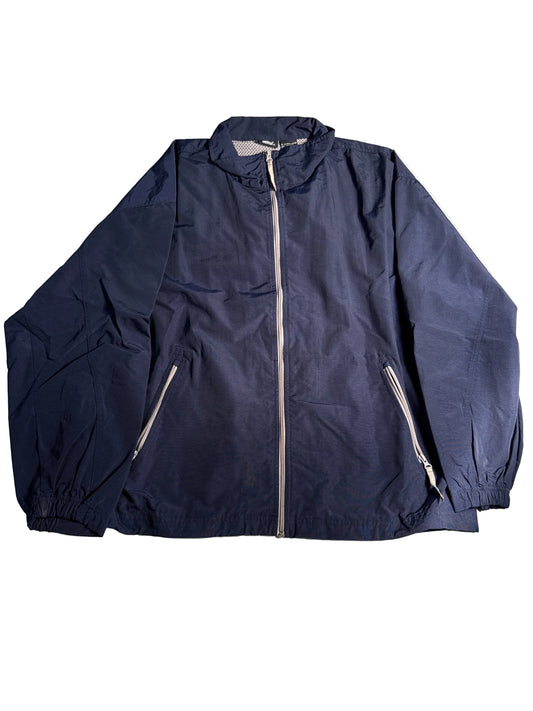 Vintage Starter Full Zip Windbreaker Jacket Navy Blue Men's Size XL Lined