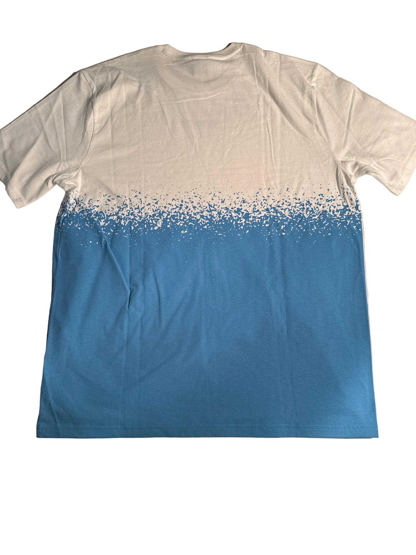 Oakley Blue & White Pixel Gradient Graphic Tee