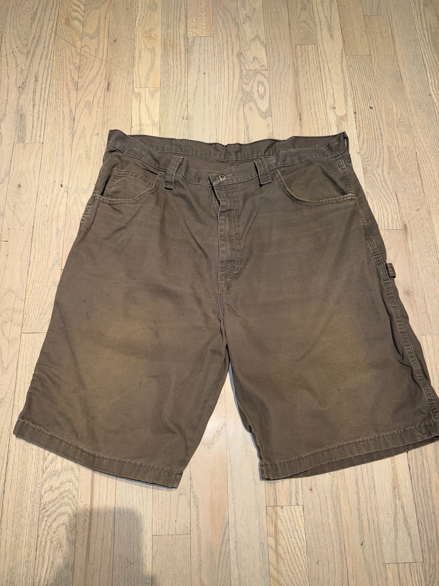Grey Wash Wrangler Jorts