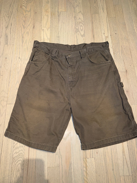 Grey Wash Wrangler Jorts