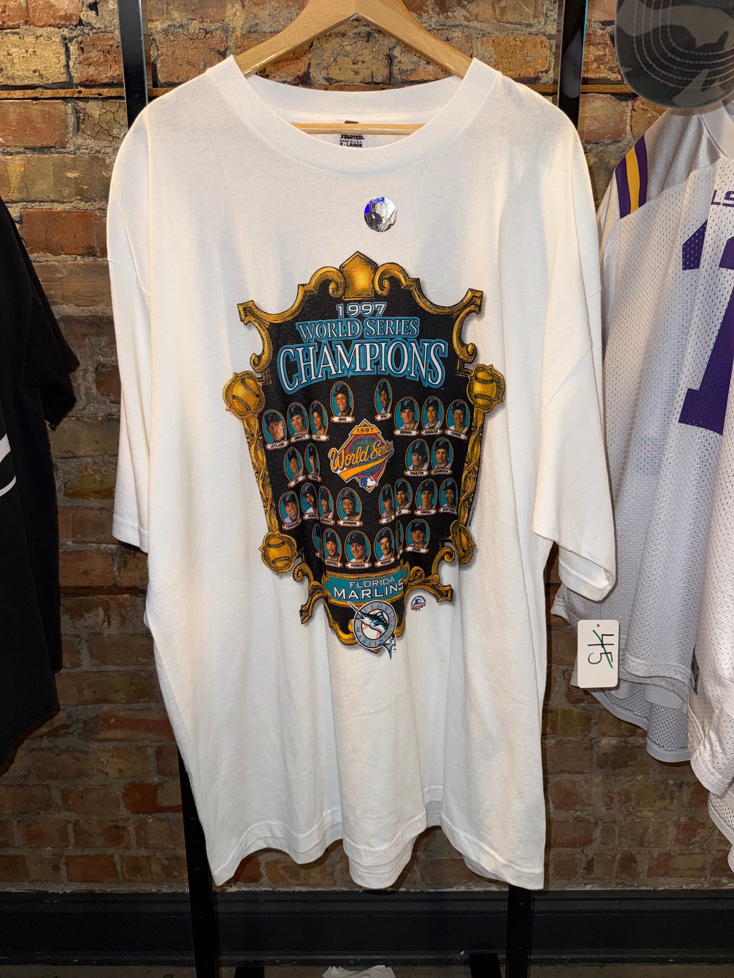 1997 Marlins World Series Starter Tee (NEW)