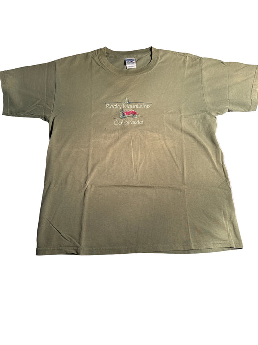Rocky Mountains Colorado Embroidered Souvenir Tee