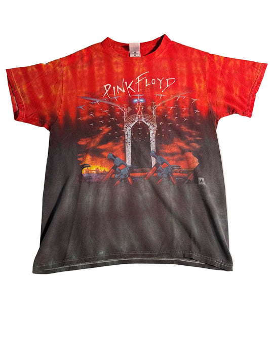 Vintage 2001 Pink Floyd The Wall Winterland Tie Dye Shirt Size [M] Rock Band Tee
