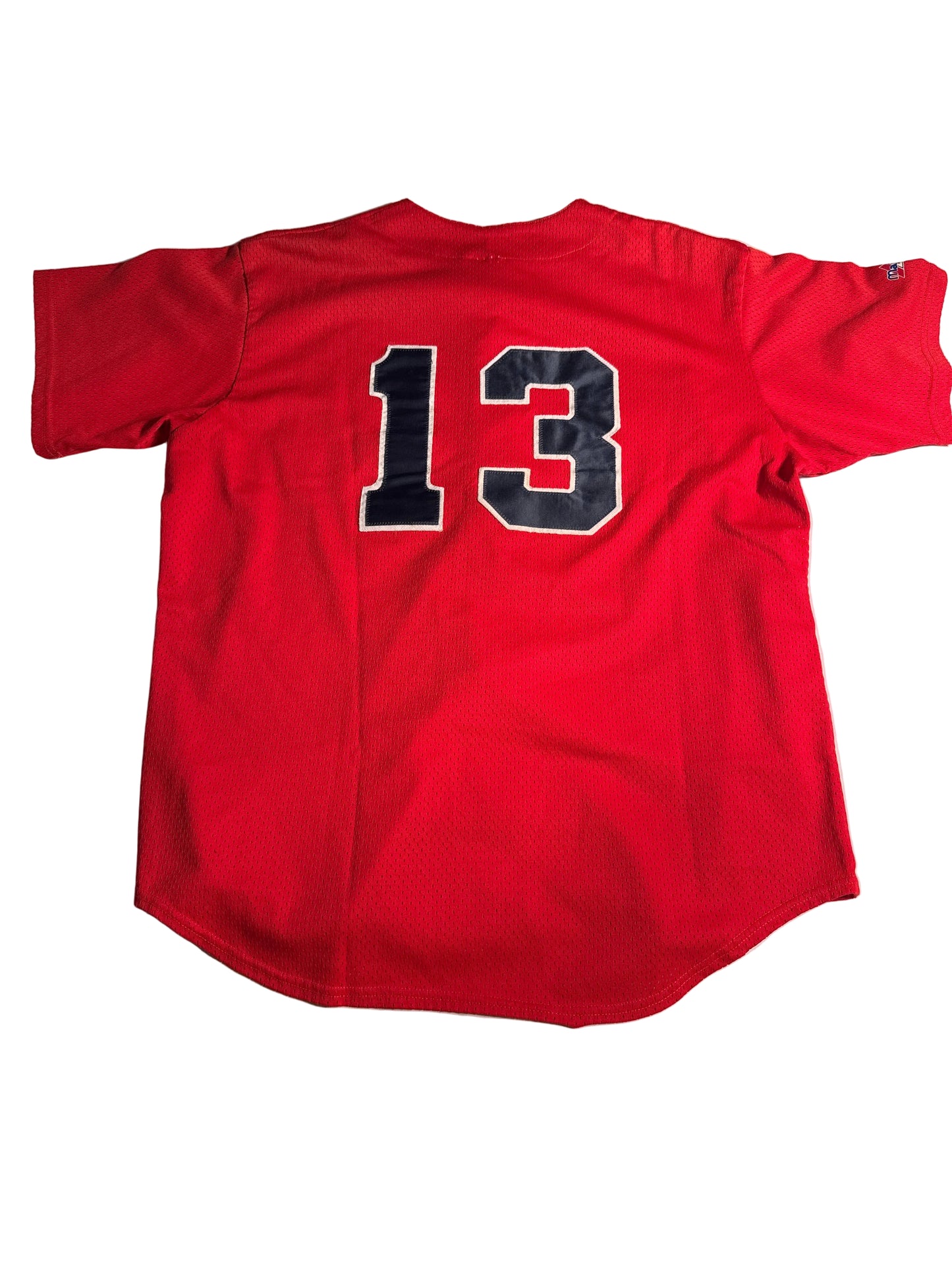 Vintage 90s Majestic St Louis Cardinals Red Mesh Baseball Jersey #13 Button Up MLB
