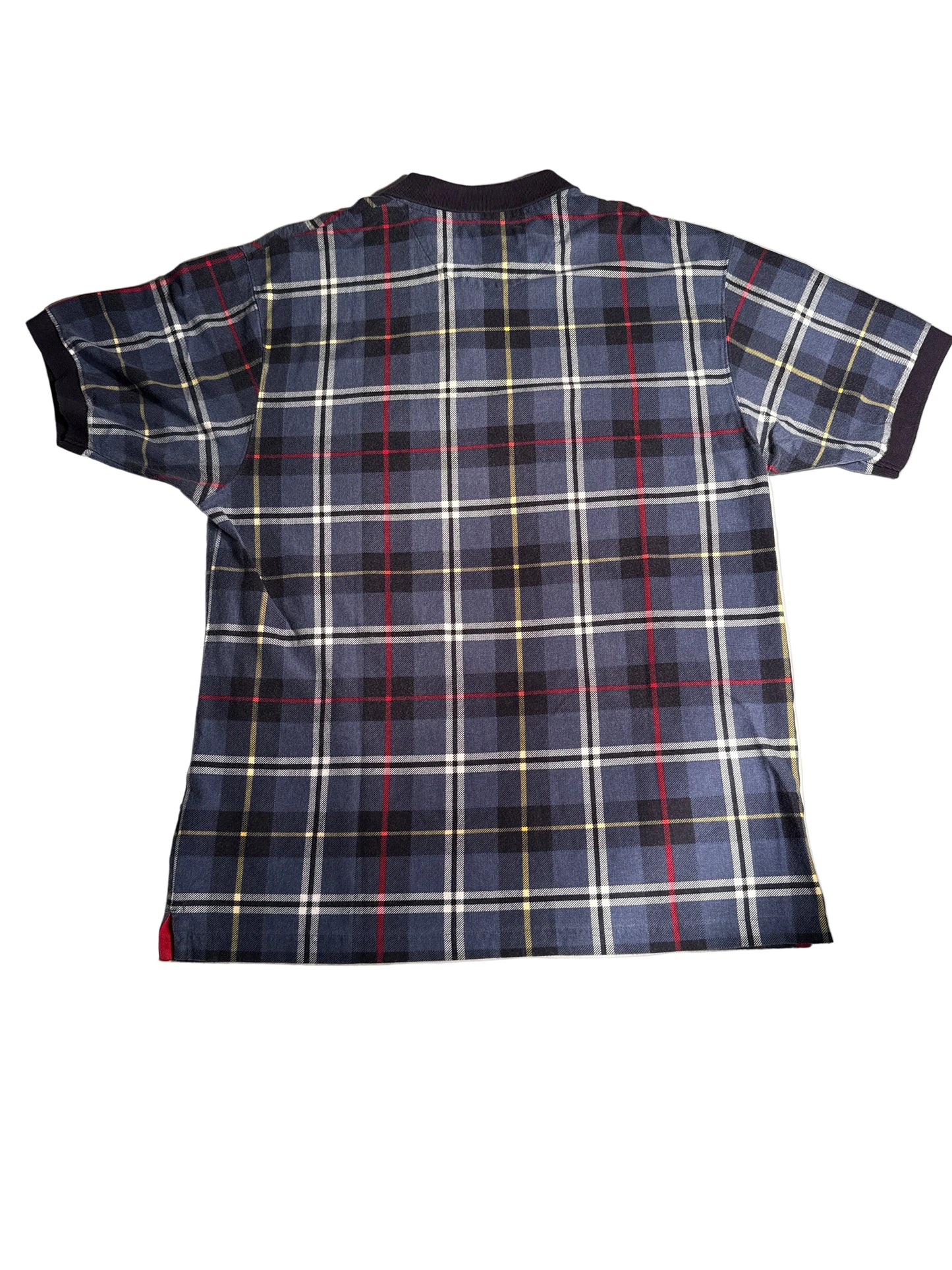 Vintage 90s Chaps Ralph Lauren Blue Plaid Polo