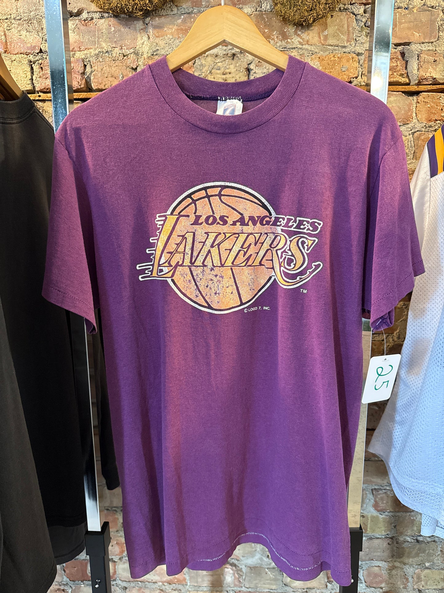 VTG Lakers Logo 7 Single Stitch Tee