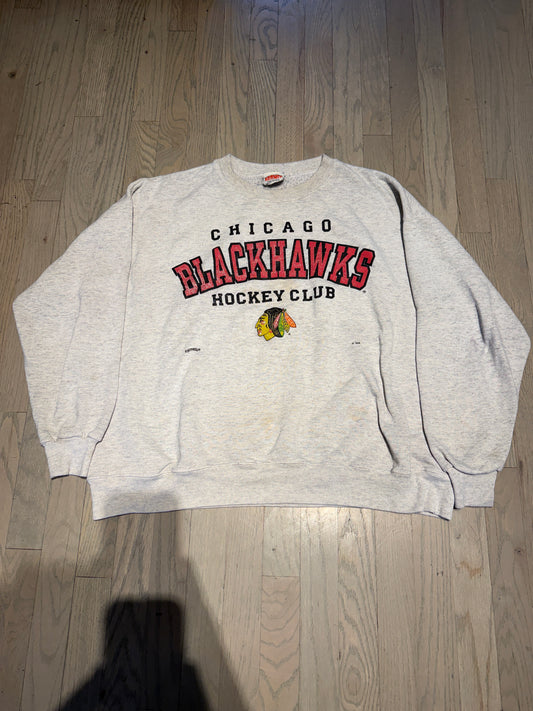 VTG Chicago Blackhawks Nutmeg Crew
