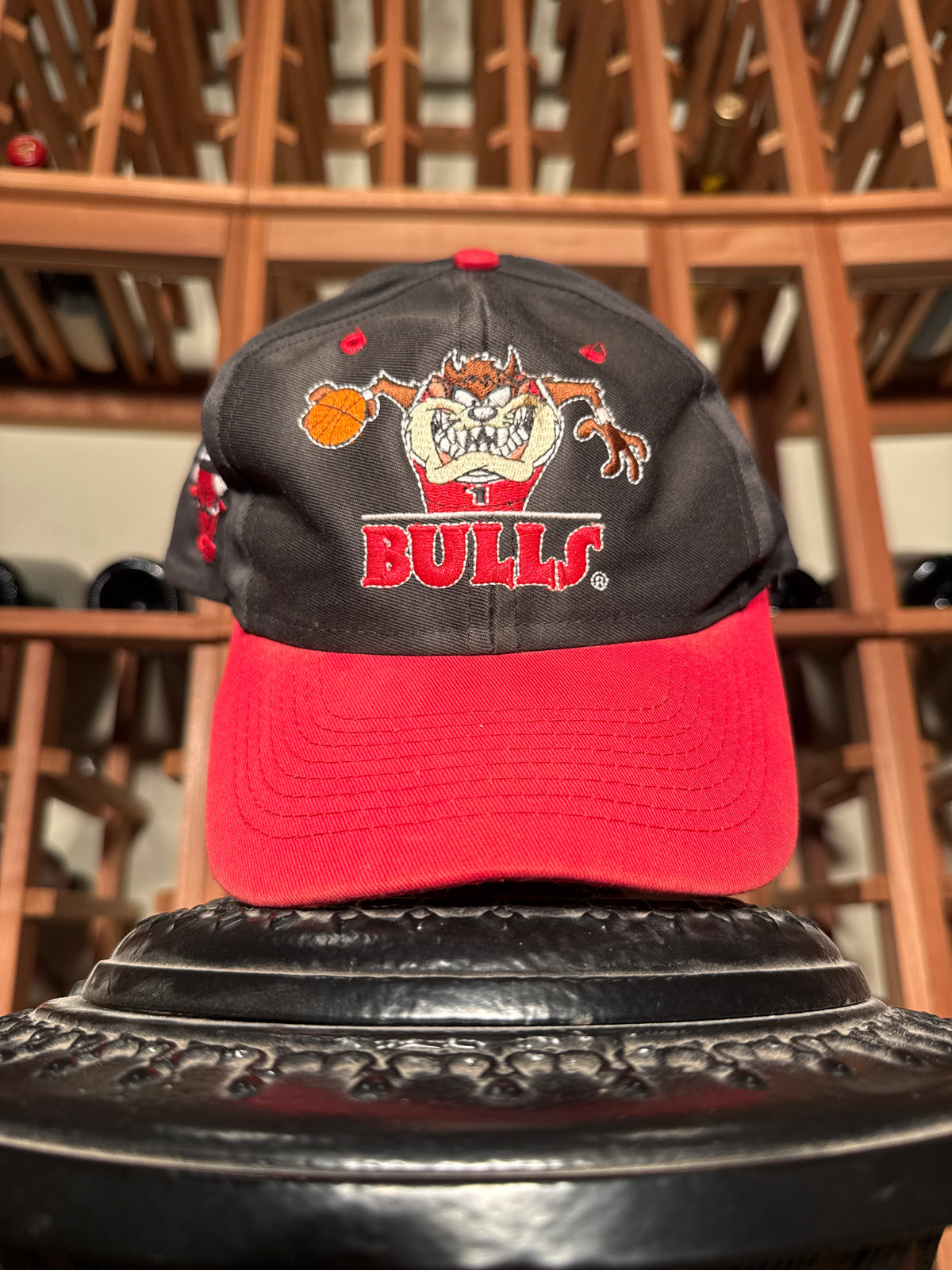 1990s Looney Tunes Tasmanian Devil Chicago Bulls Hat Snap Back