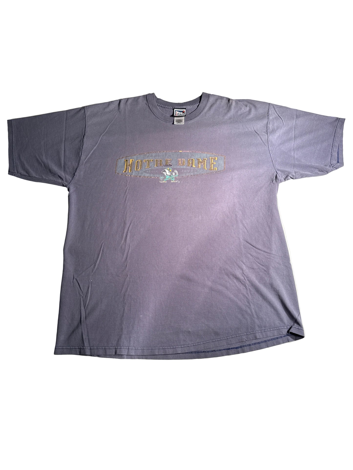 Vintage 90s Notre Dame Fighting Irish Pro Player Faded Graphic Tee