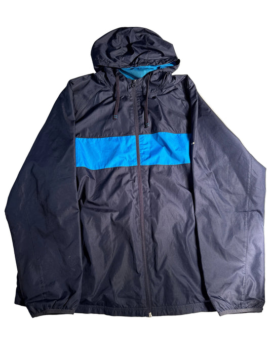 Vintage Starter Jacket Navy Blue Royal Colorblock Windbreaker Lined