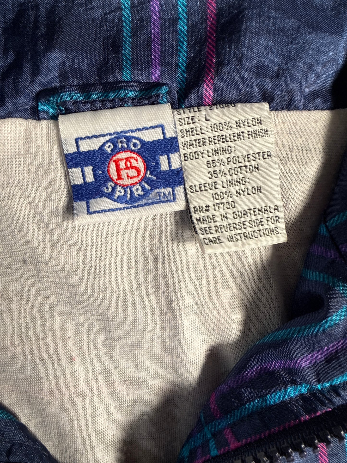90s Retro Tartan Plaid Zip-Up Bomber Track Jacket Multicolor