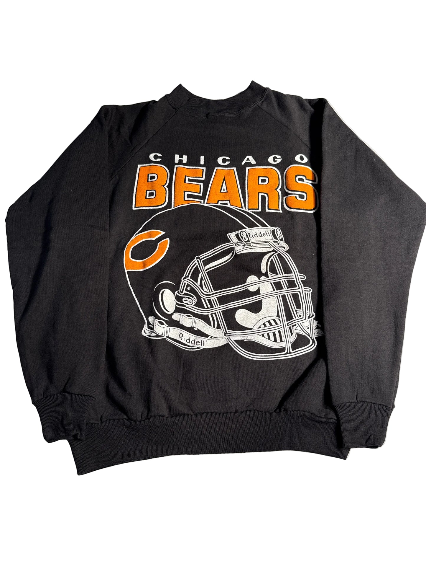Vintage Chicago Bears Helmet Graphic Crewneck Sweatshirt
