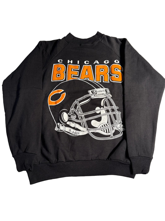 Vintage Chicago Bears Helmet Graphic Crewneck Sweatshirt