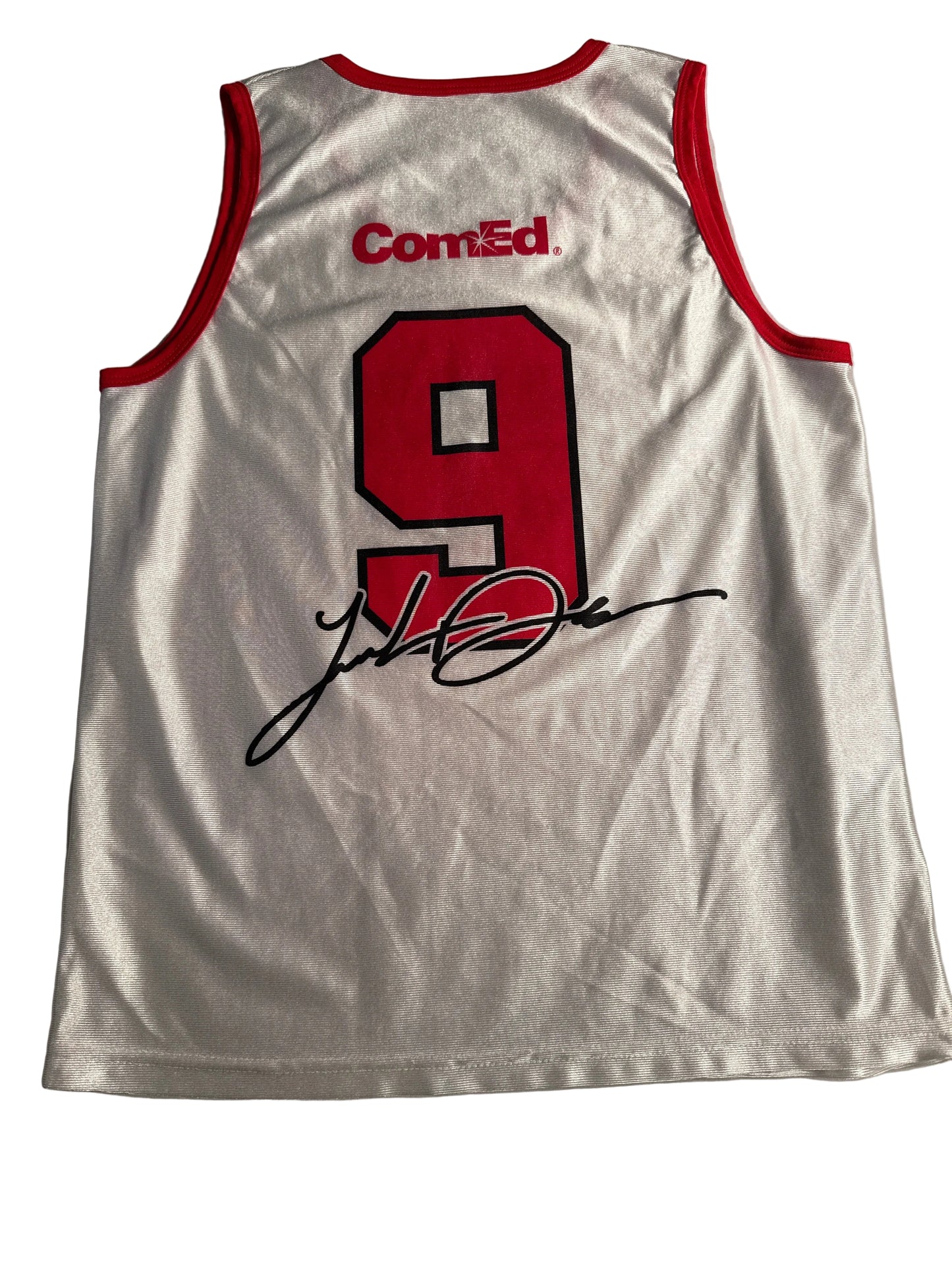 Chicago Bulls Luol Dang #9 Jersey featuring a printed facsimile signature